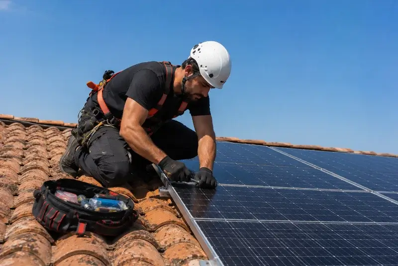 Maintenance et monitoring de panneaux solaires à la Motte-d'Aveillans