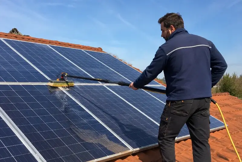 Nettoyage et entretien de panneaux solaires à la Motte-d'Aveillans